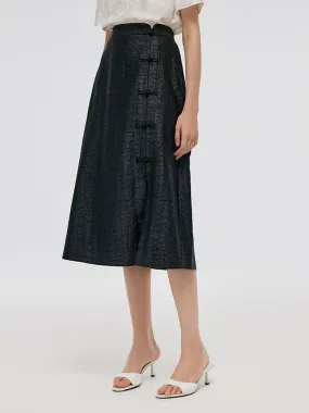 18 Momme Xiang Yun Silk Women Midi Skirt