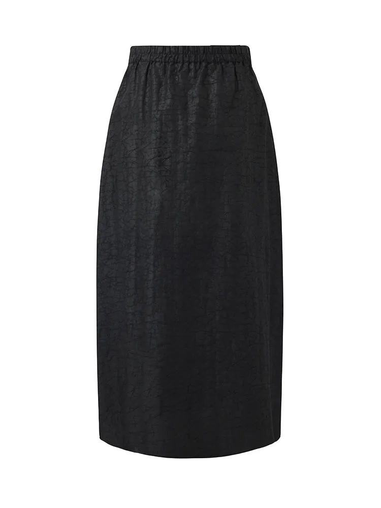 18 Momme Xiang Yun Silk Women Midi Skirt