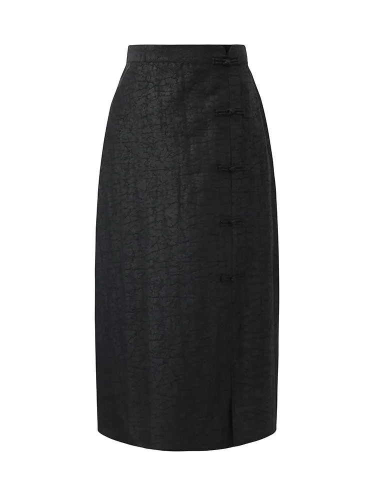 18 Momme Xiang Yun Silk Women Midi Skirt