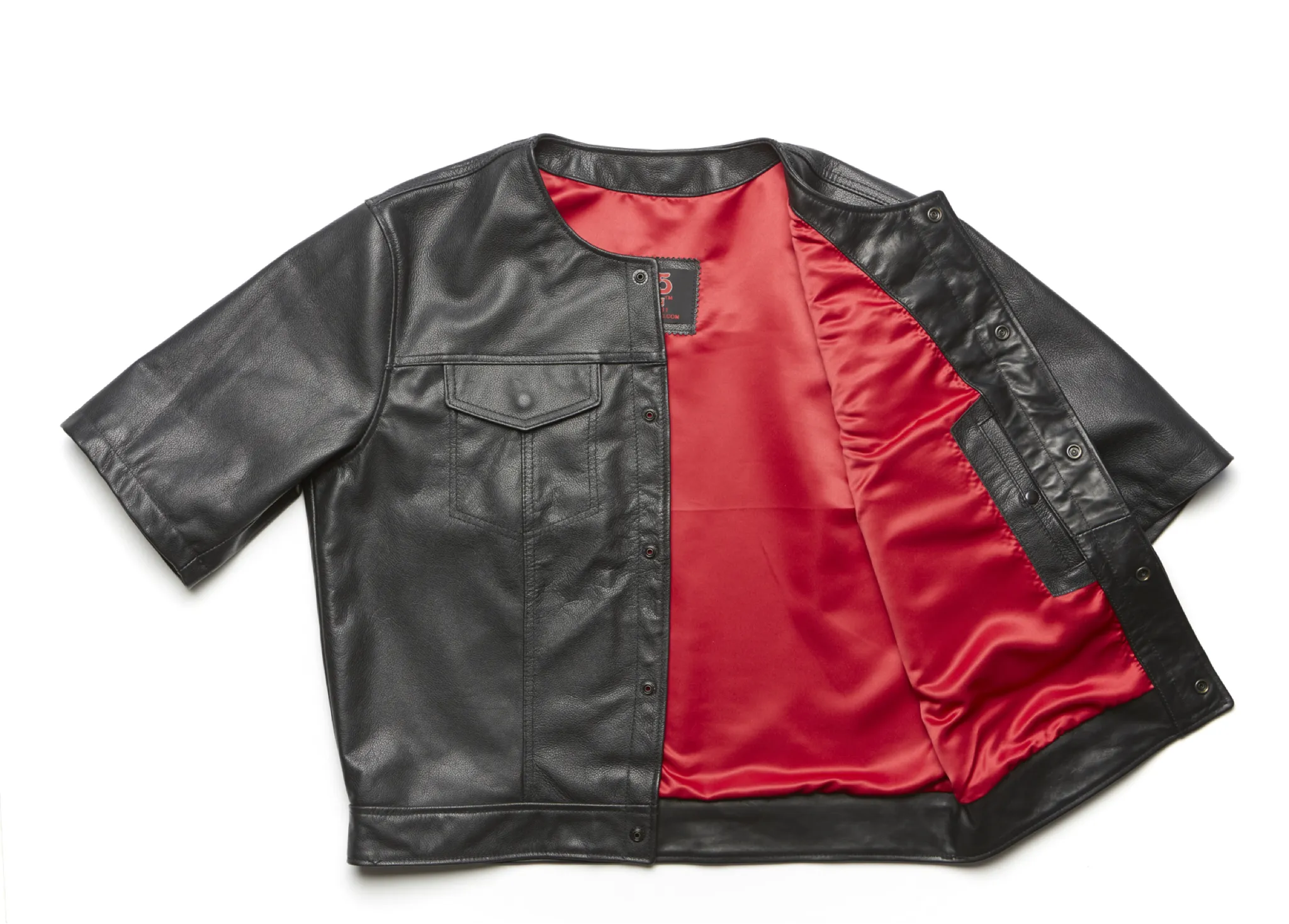 415 Leather 3/4 Sleeve Vest/Jacket