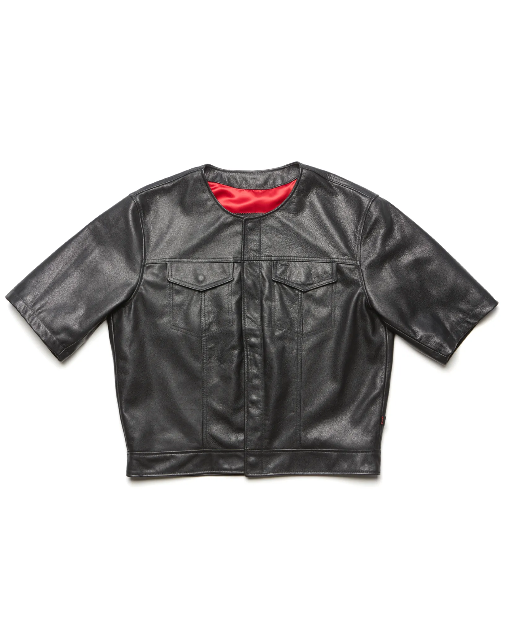 415 Leather 3/4 Sleeve Vest/Jacket