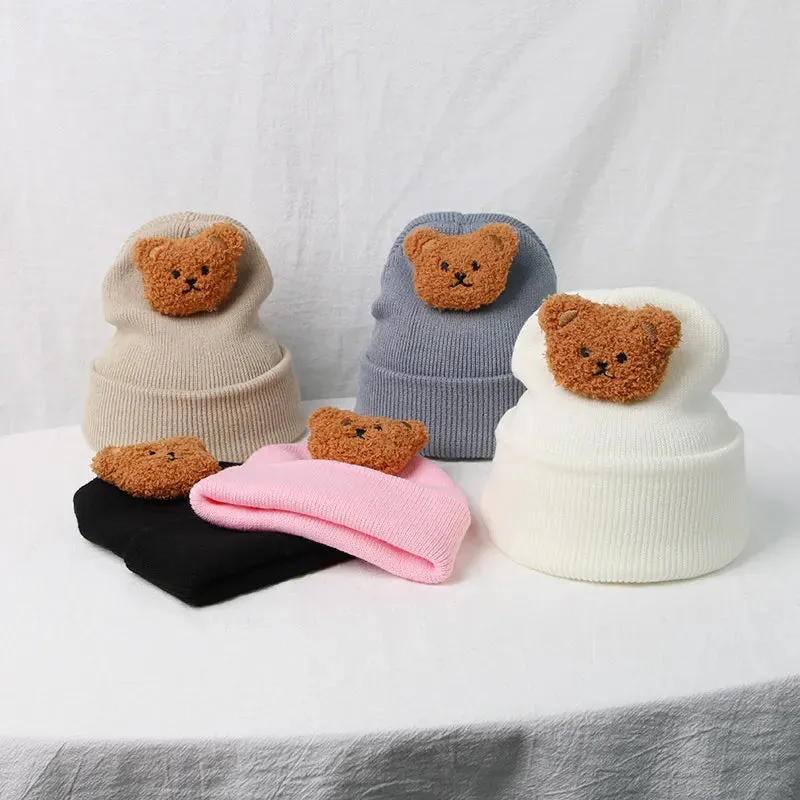 Bear Cutie Knit Baby Beanie