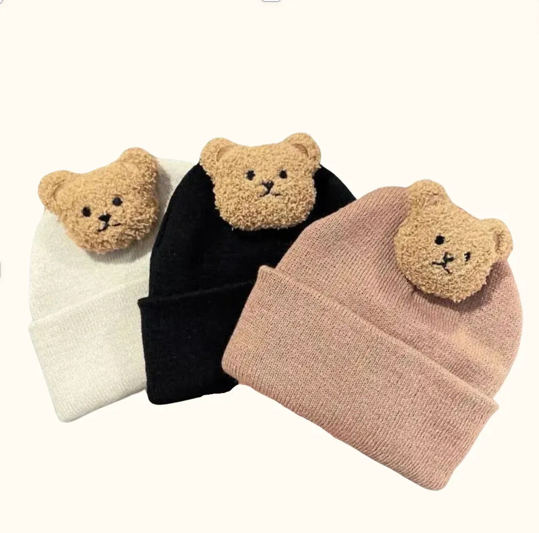 Bear Cutie Knit Baby Beanie
