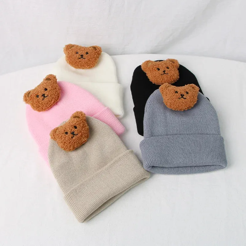 Bear Cutie Knit Baby Beanie