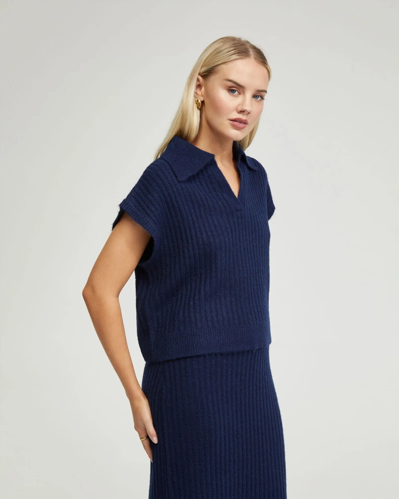 Becca Polo Neck Vest