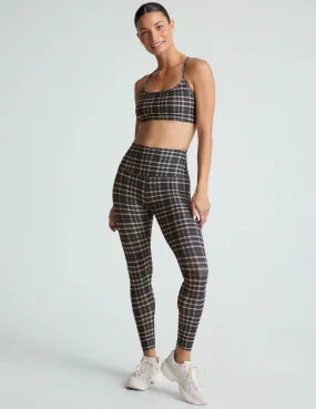 BEYOND YOGA SOFTMARK SLIM RACERBACK CROPPED TANK PREPPY PLAID