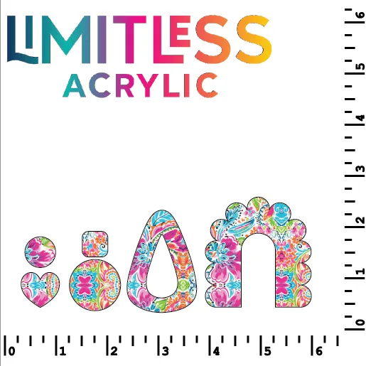 Bright Preppy Paisley Pattern Acrylic Sheets