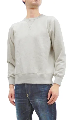 Buzz Rickson Plain Sweatshirt Men's Loop-wheeled Vintage Style BR65622 Oatmeal Color