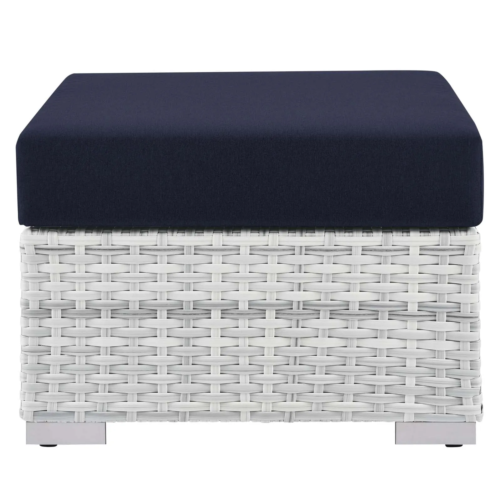 Convene 4-Piece Outdoor Patio Set Light Gray Navy EEI-5451-LGR-NAV