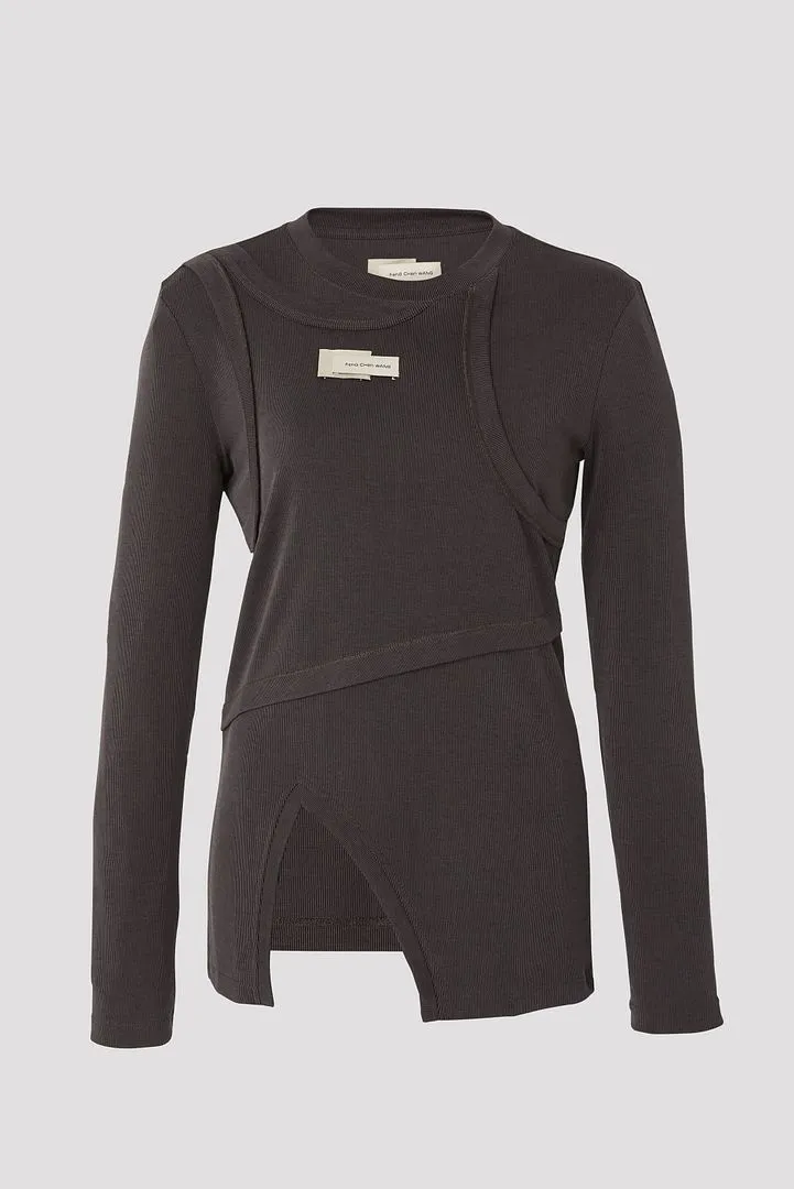 Double Panel Long Sleeve T-Shirt