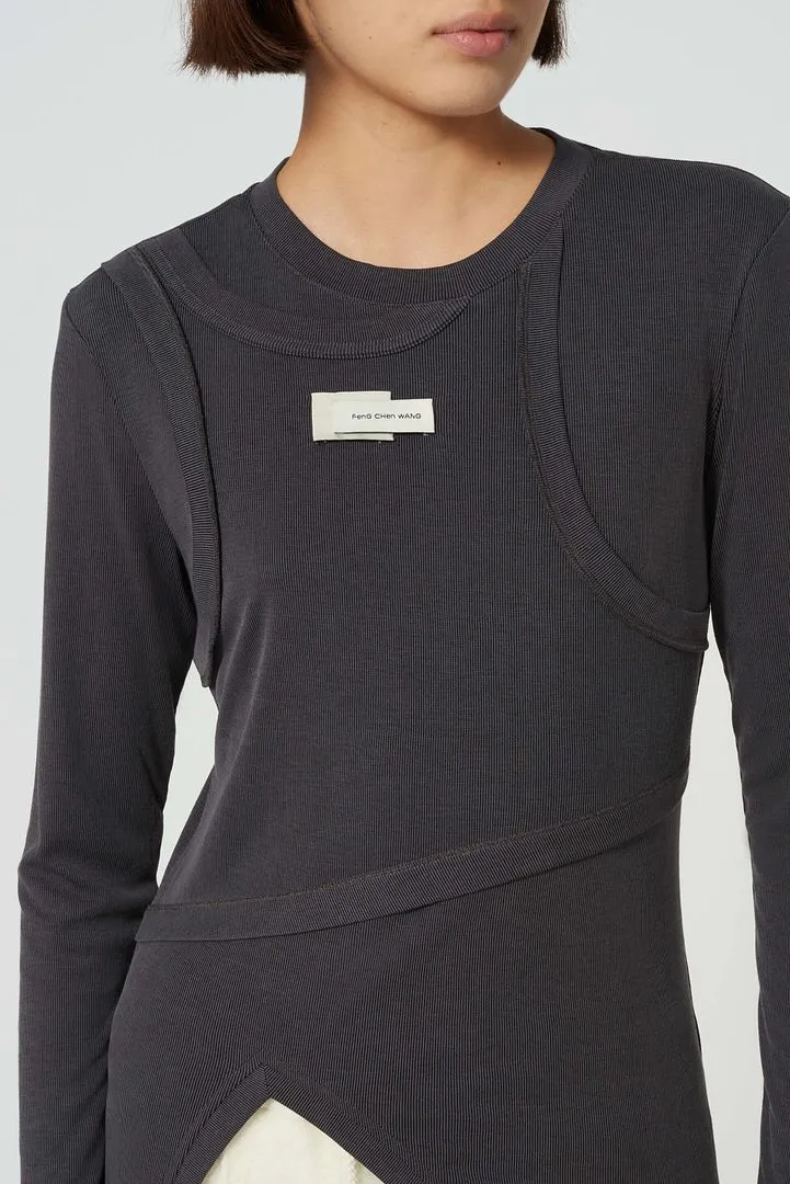 Double Panel Long Sleeve T-Shirt