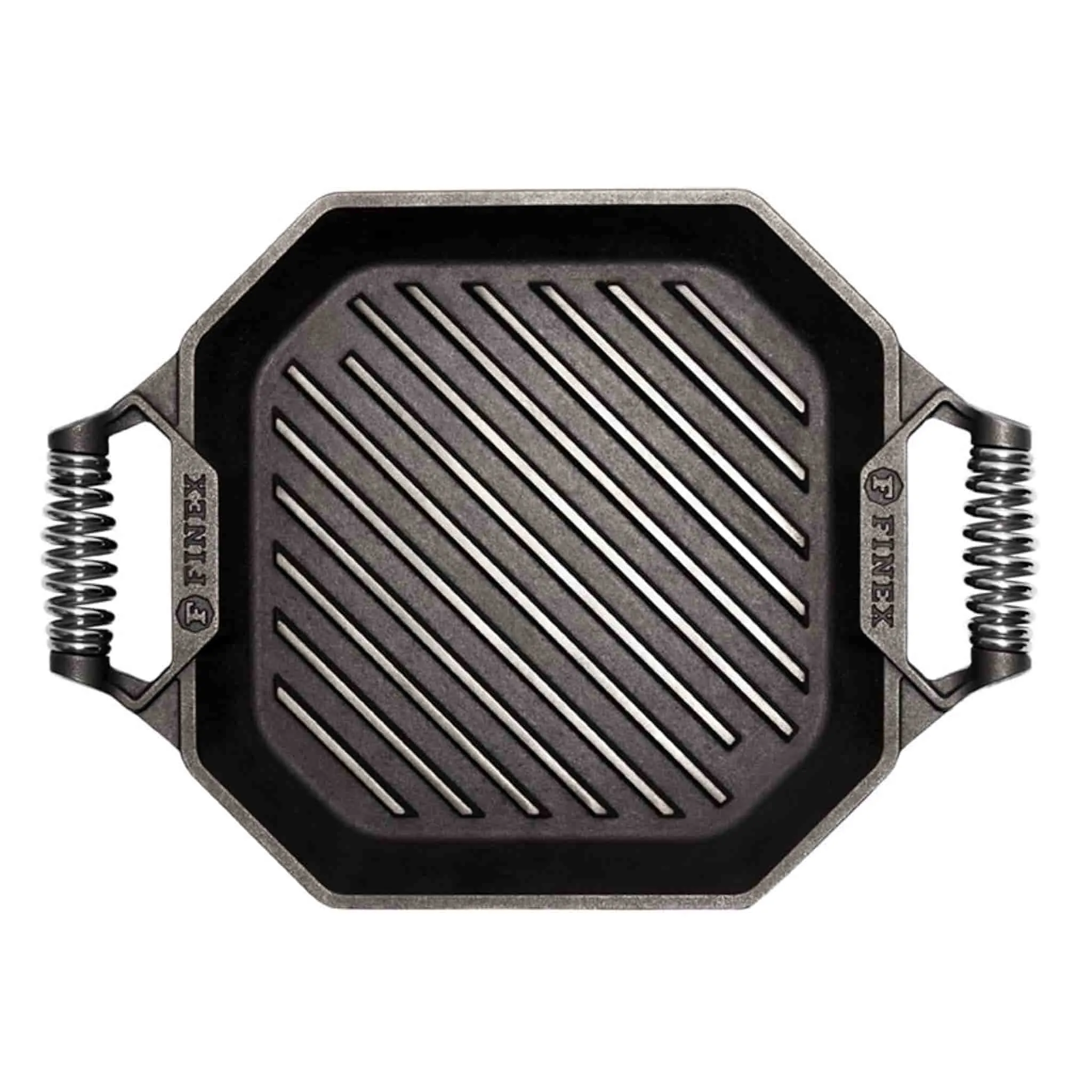 Finex Cast Iron Grill Pan with 2 Handles, 30cm (12inch)