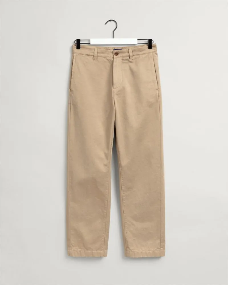Gant Apparel Mens STRAIGHT TWILL CHINOS 248/DARK KHAKI