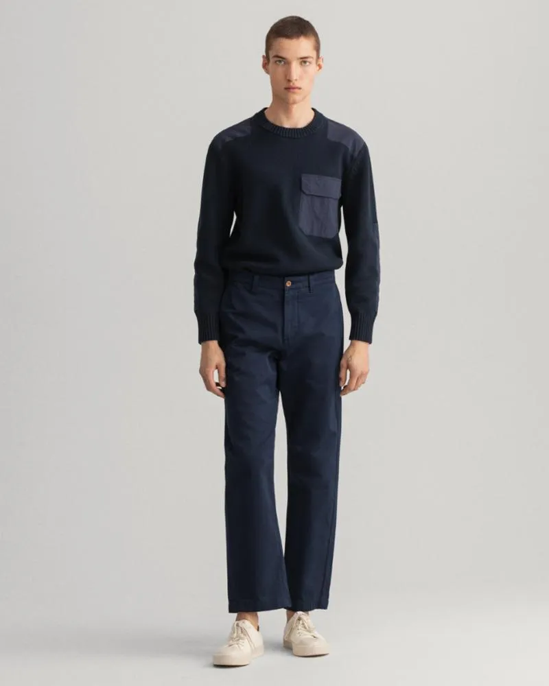Gant Apparel Mens STRAIGHT TWILL CHINOS 410/MARINE