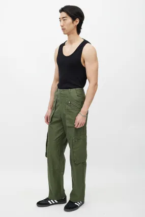 Green Cargo Zip Pant