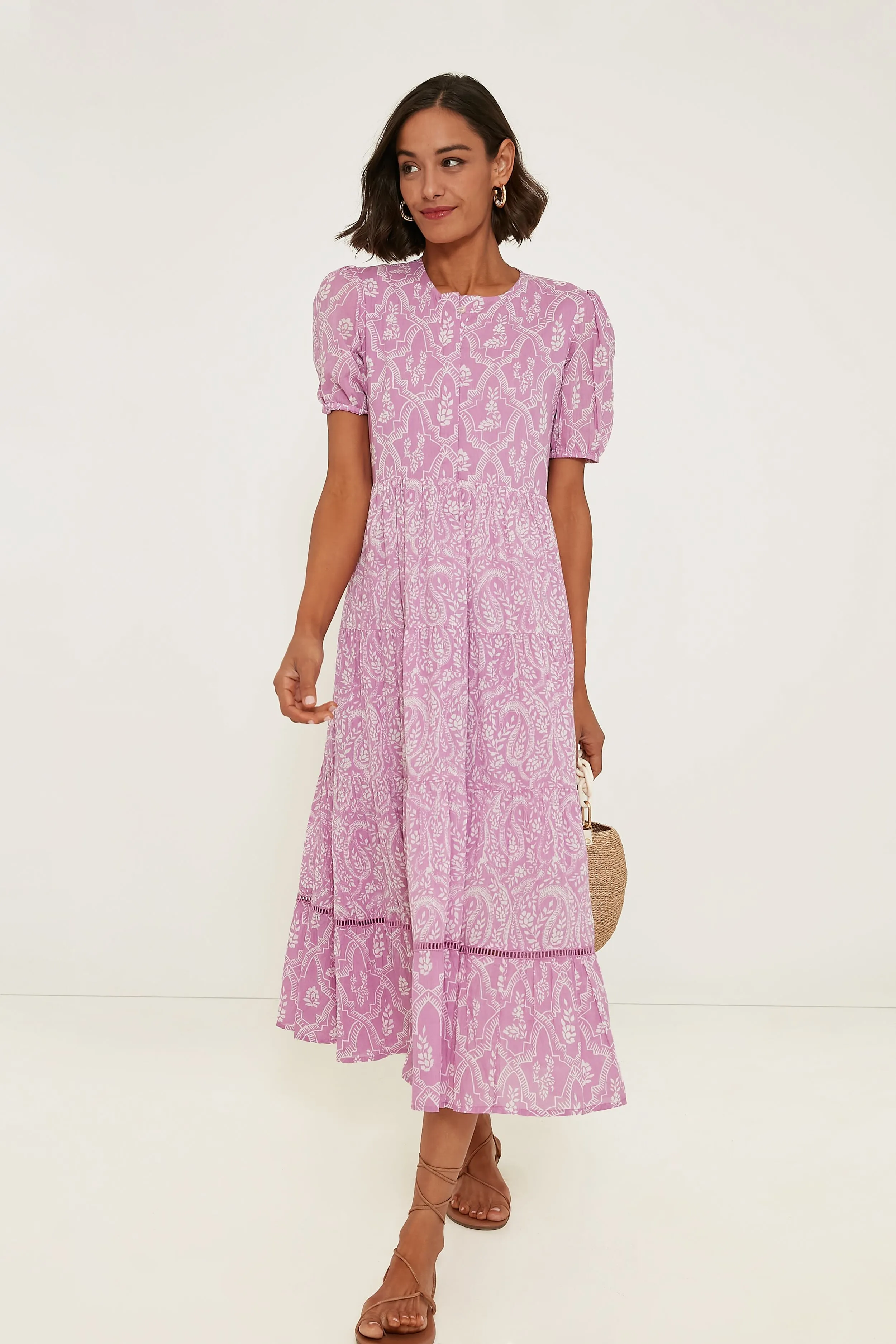 Lilac Lorraine Daphne Midi Dress