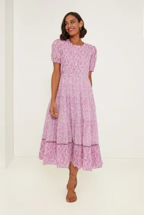 Lilac Lorraine Daphne Midi Dress