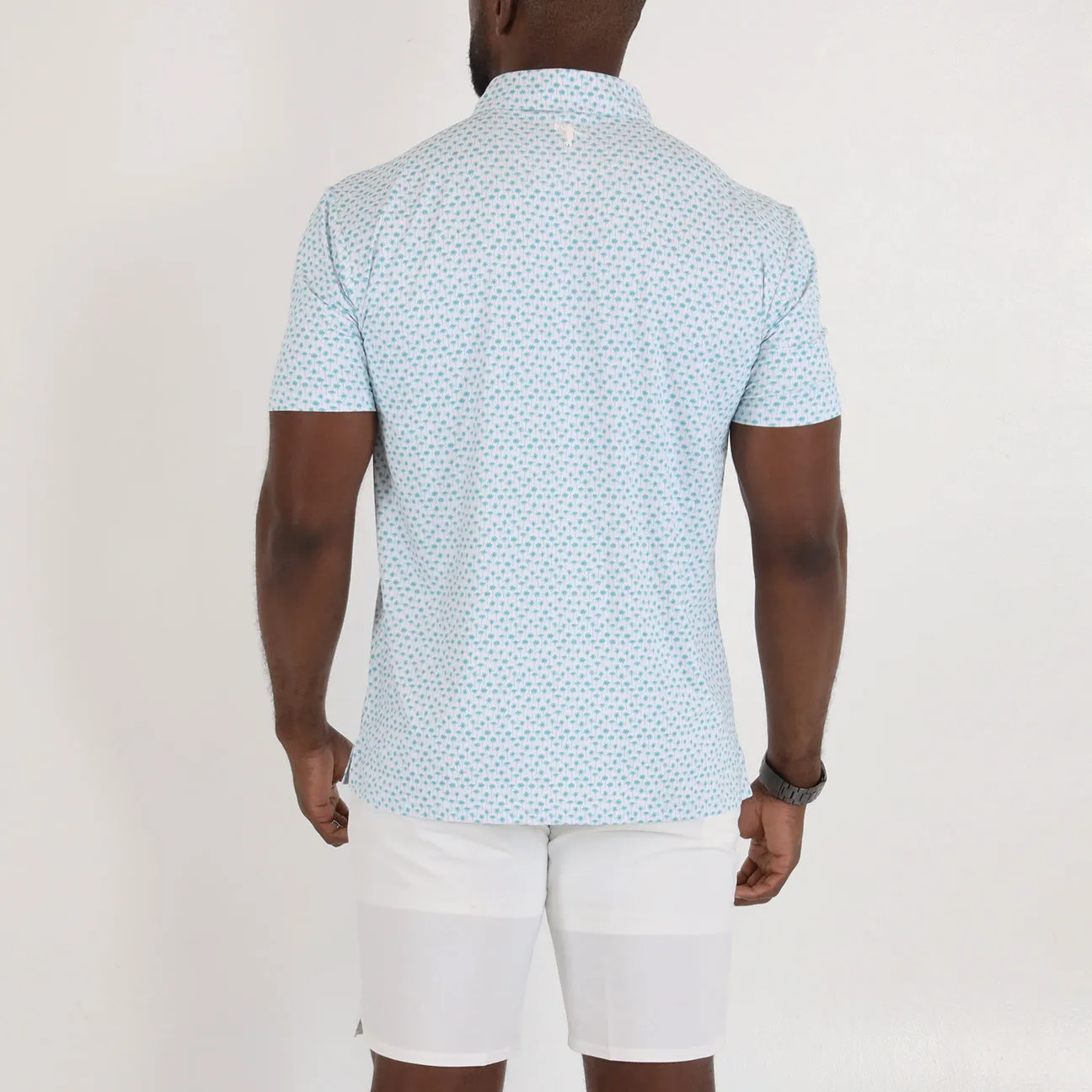 Malu Polo - White/Coastal Shade
