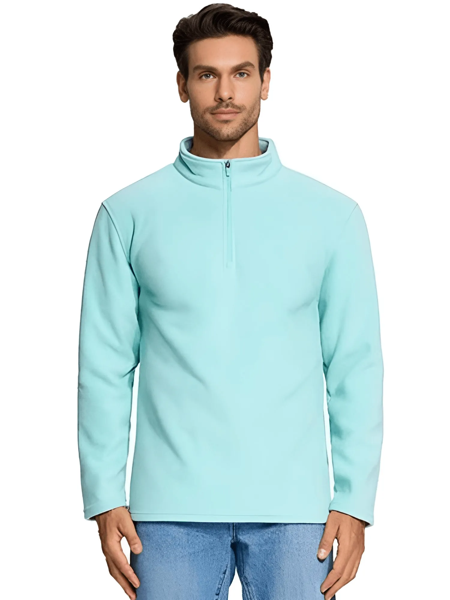 Men's Quarter Zip Pullovers Fleece Sweatshirts - In 16 Colors!