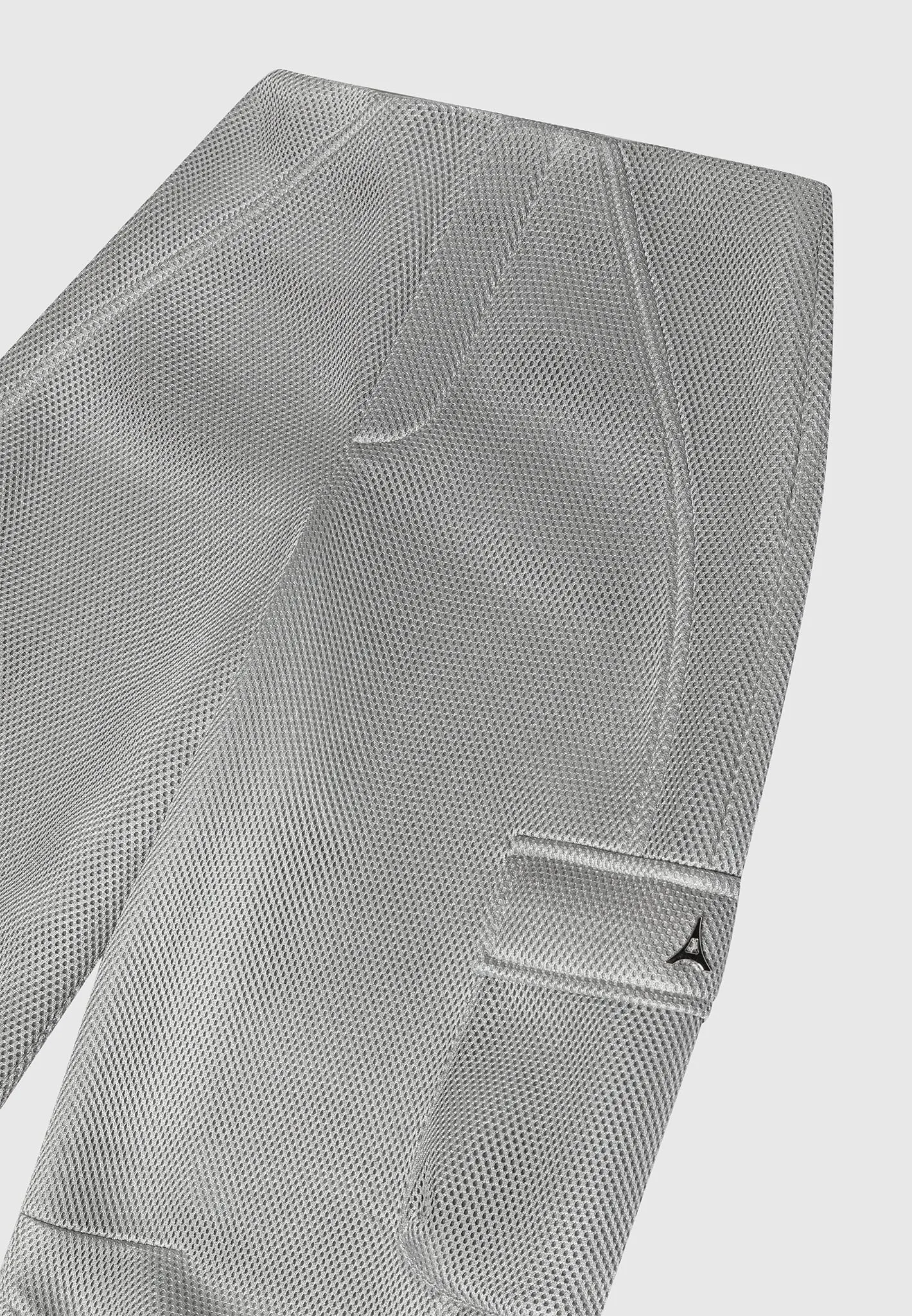 Mesh Cargo Pants - Silver