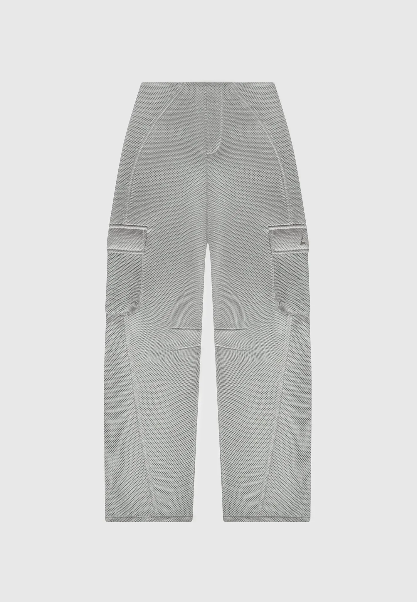 Mesh Cargo Pants - Silver