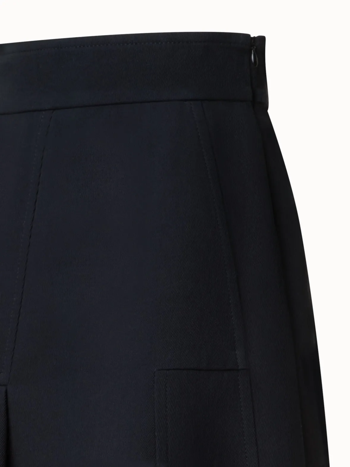 Midi Skirt in Cotton Double-Face