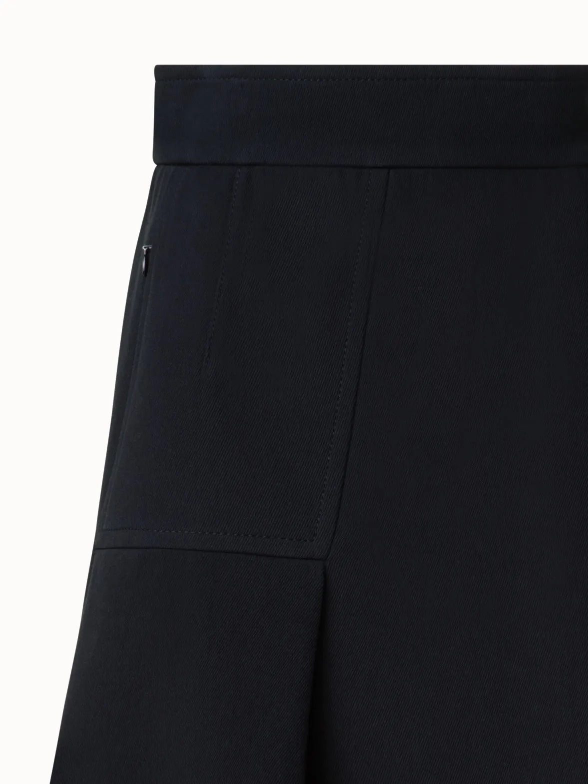 Midi Skirt in Cotton Double-Face