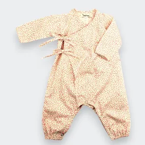New Arrival: Cotton Soft Pink Daisy Fields Kimono One-Piece