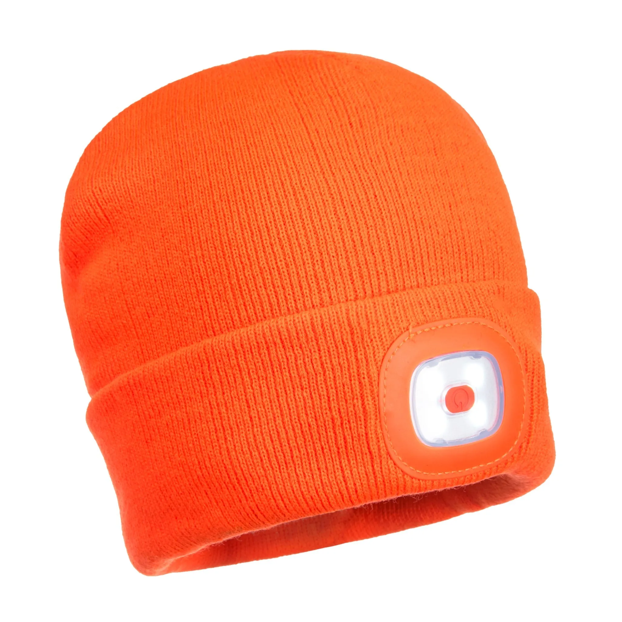 PORTWEST® LED Head Light Beanie Winter Hat - USB Rechargeable - B029