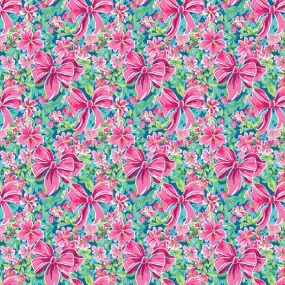 Preppy Floral Bows Pattern Acrylic Sheets