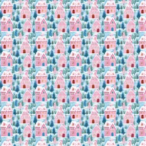 Preppy Gingerbread Houses Pattern Acrylic Sheets