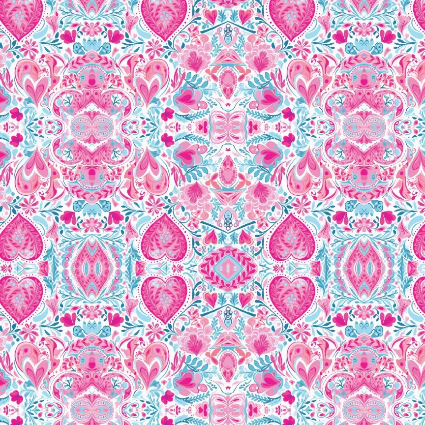 Preppy Hearts 1 Pattern Acrylic Sheets