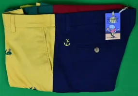 "Kiel James Patrick Whaley Preppy Joker Patch Panel Chino Pants" Sz 42 x 32 (New w/ KJP Tag & Box) (SOLD)