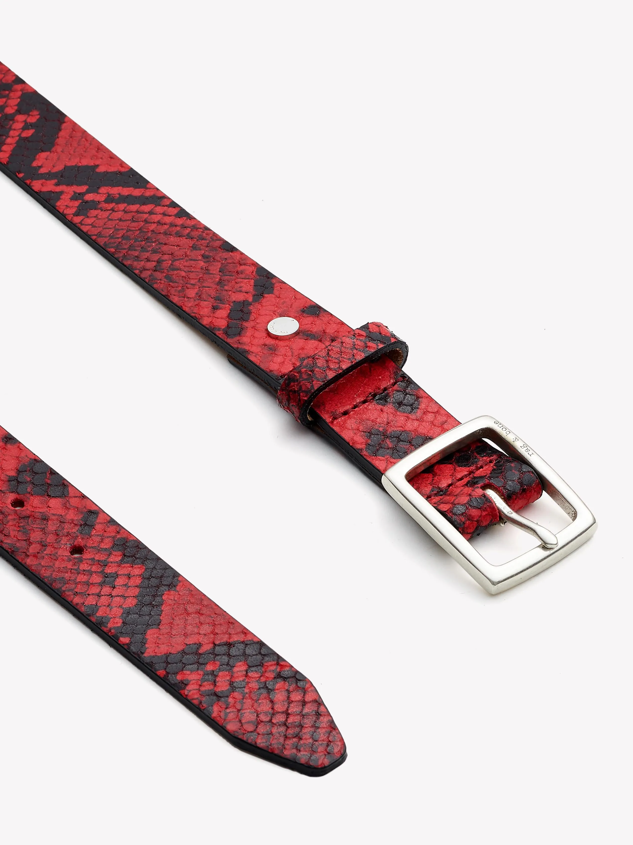 Rag & Bone - Boyfriend Belt in Red