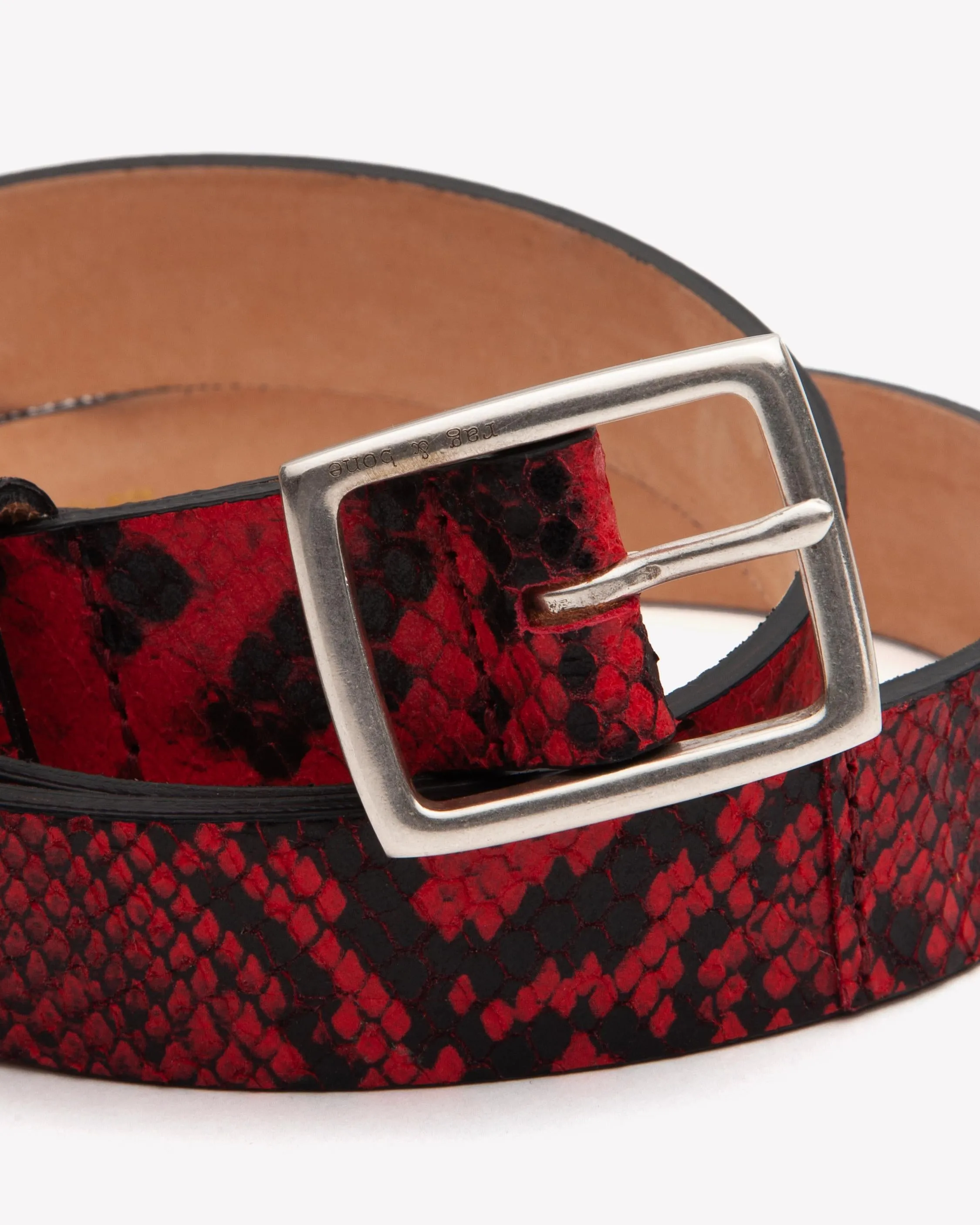 Rag & Bone - Boyfriend Belt in Red