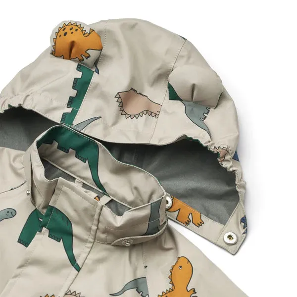 Raincoat Jacket - Manu - Dinosaurs/Mist