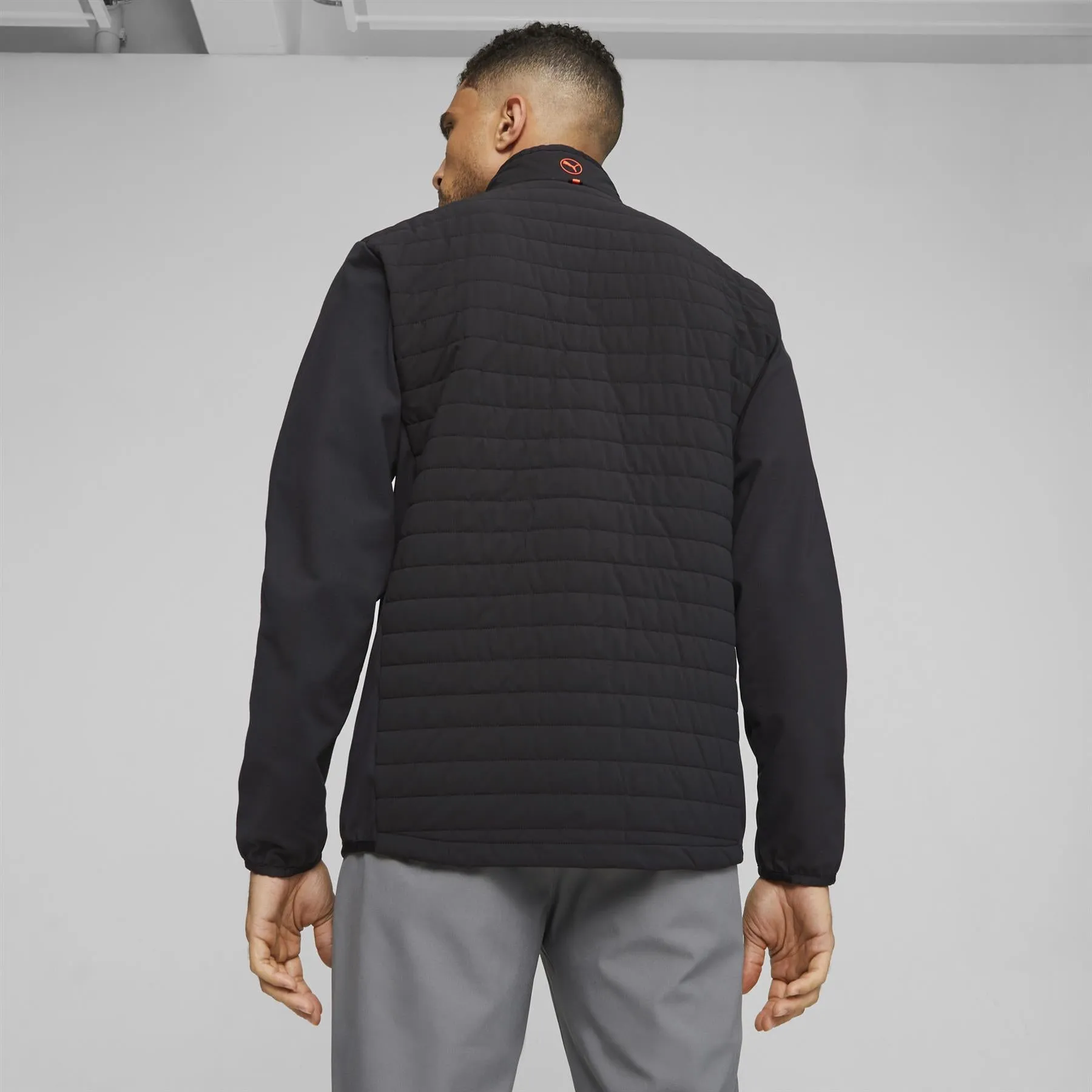 Scotia Quilted Down Jacket Puma Black/Slate Sky - SS24