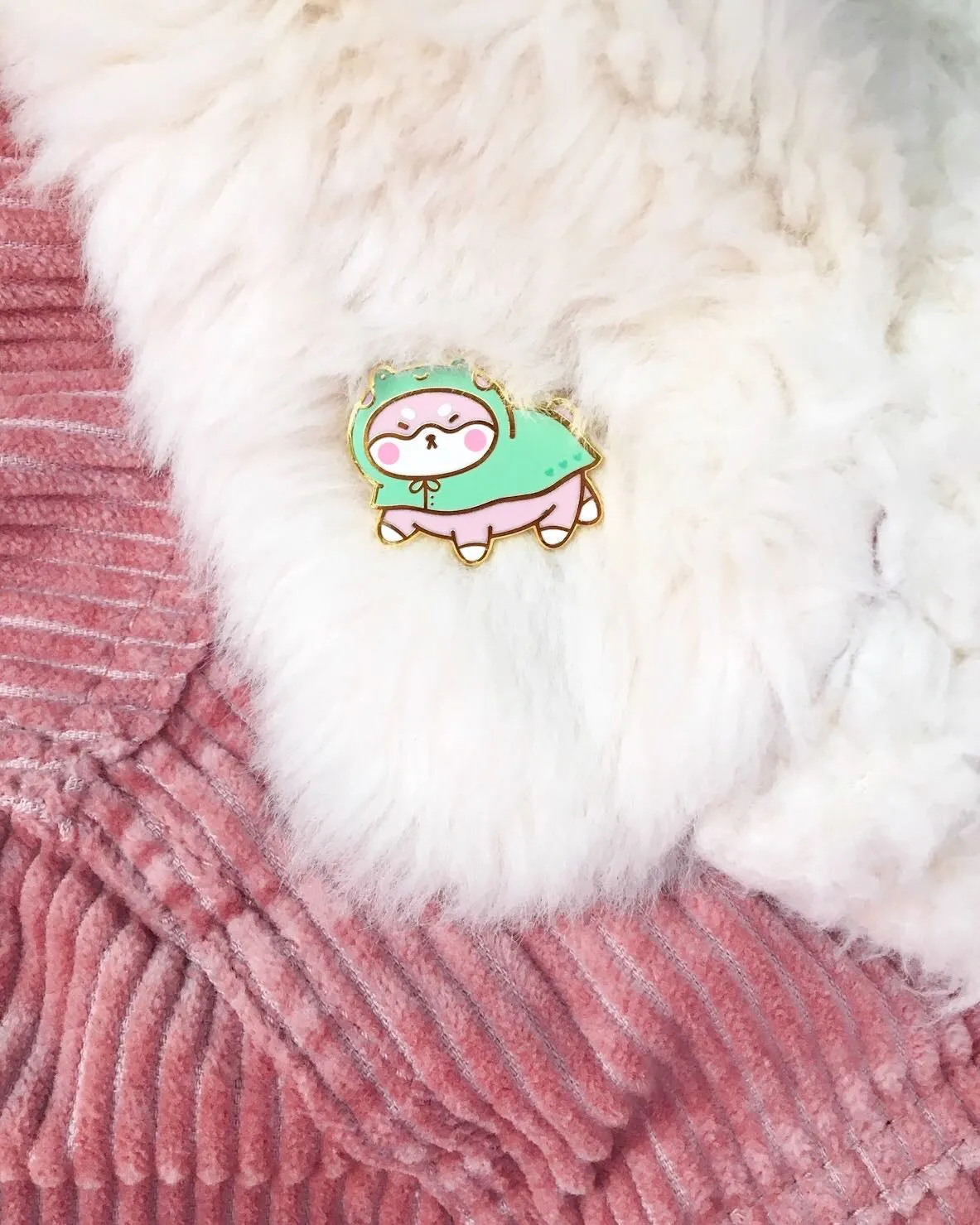 Shiba Raincoat Pin