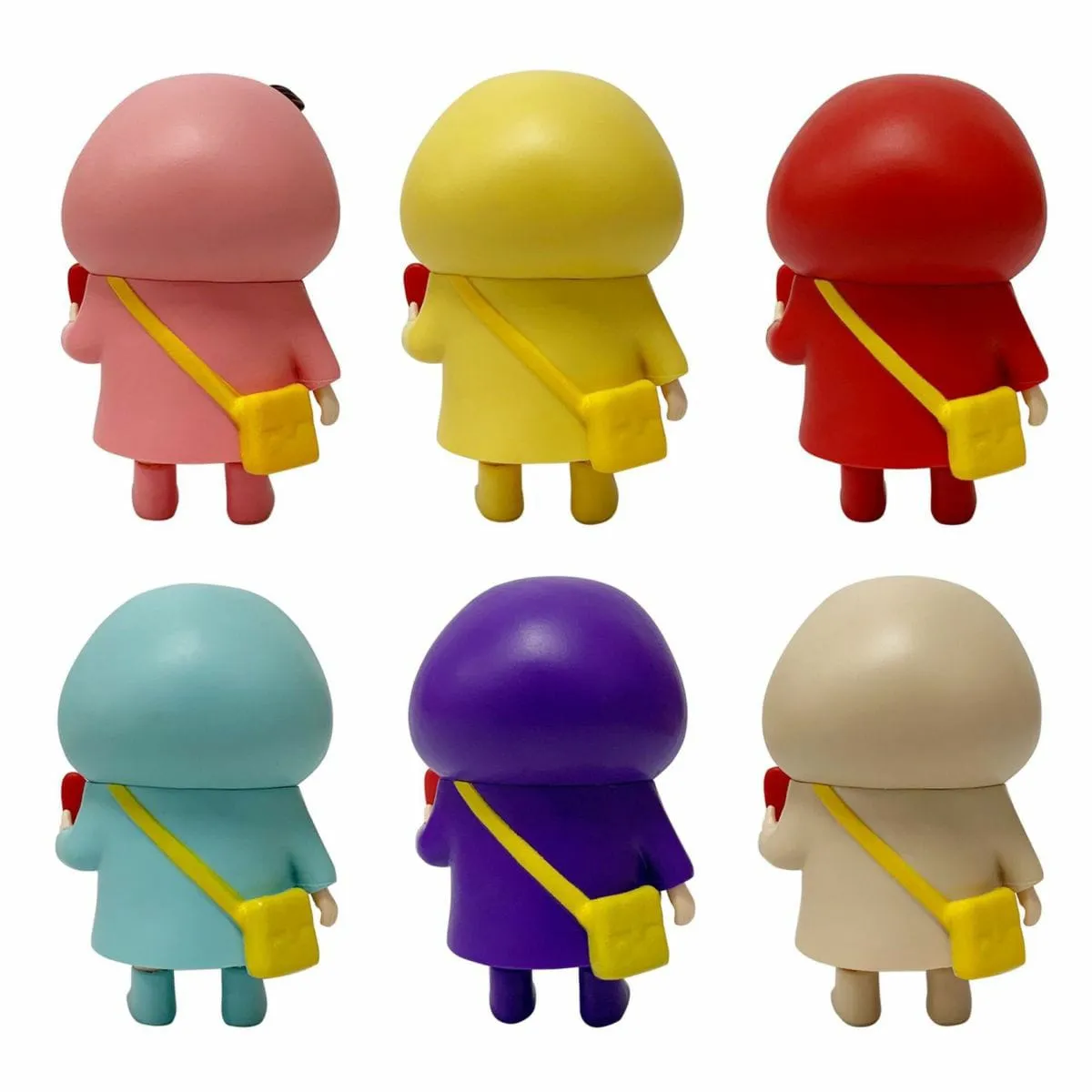 Shinchan and Friends Wearing Raincoat Figures Set of 6