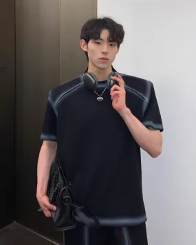 Shoulder Pad T-Shirt / Wide Pants CBJ0079