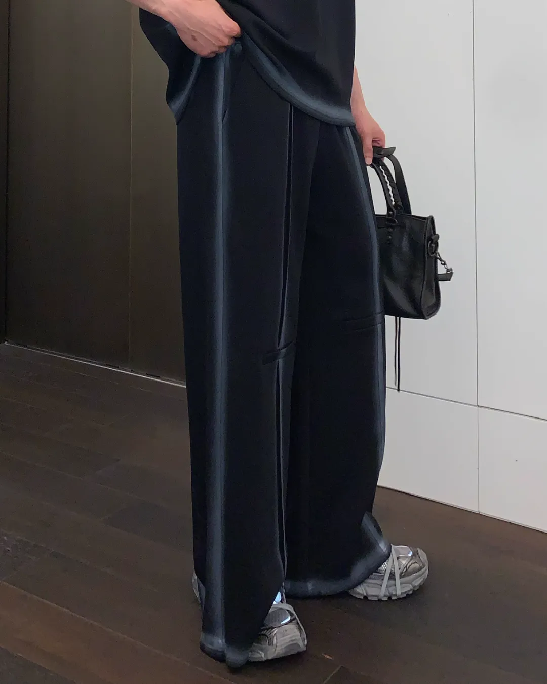 Shoulder Pad T-Shirt / Wide Pants CBJ0079