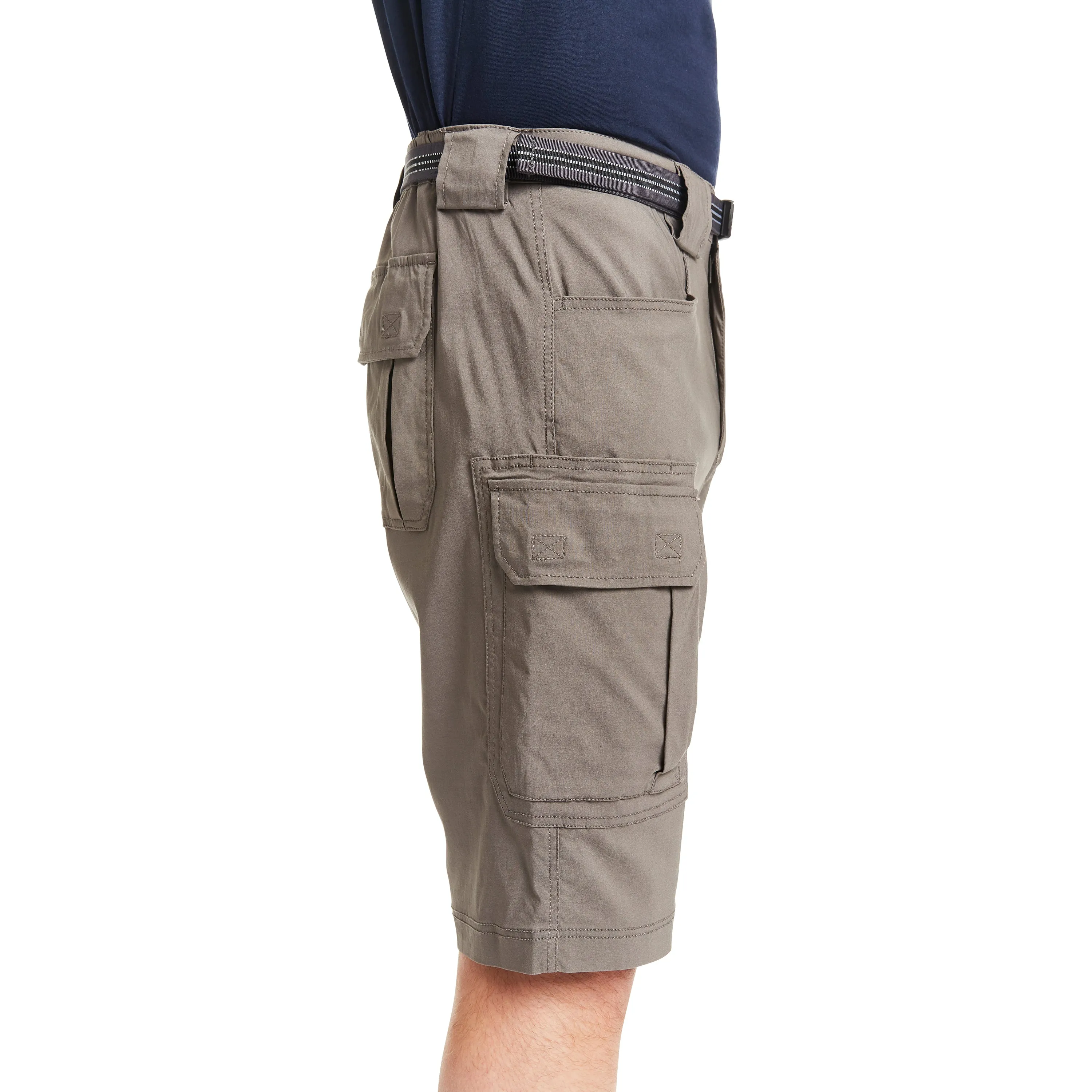 SMITH'S-STRETCH NYLON/SPANDEX BELTED CARGO SHORT