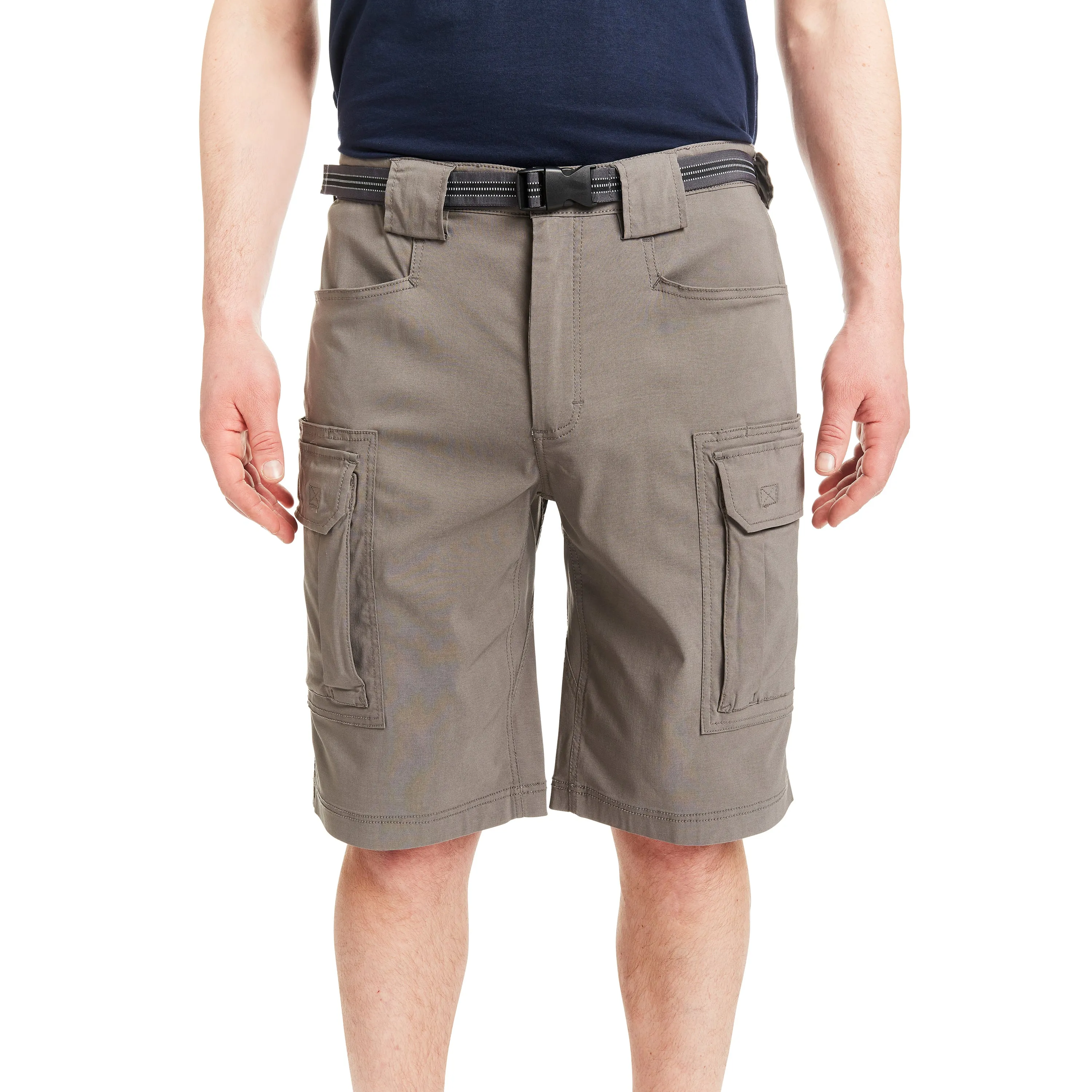 SMITH'S-STRETCH NYLON/SPANDEX BELTED CARGO SHORT
