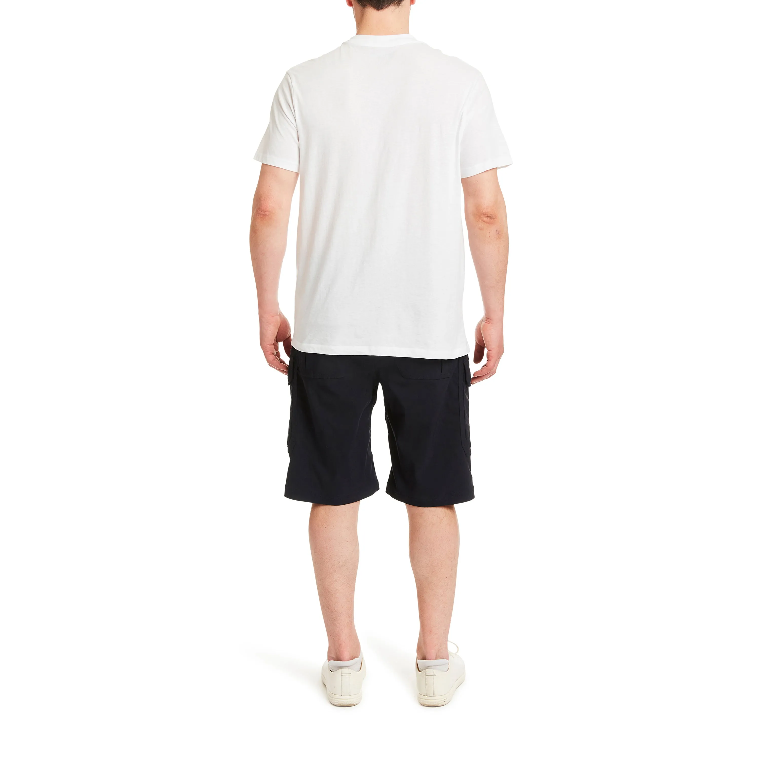 SMITH'S-STRETCH NYLON/SPANDEX BELTED CARGO SHORT