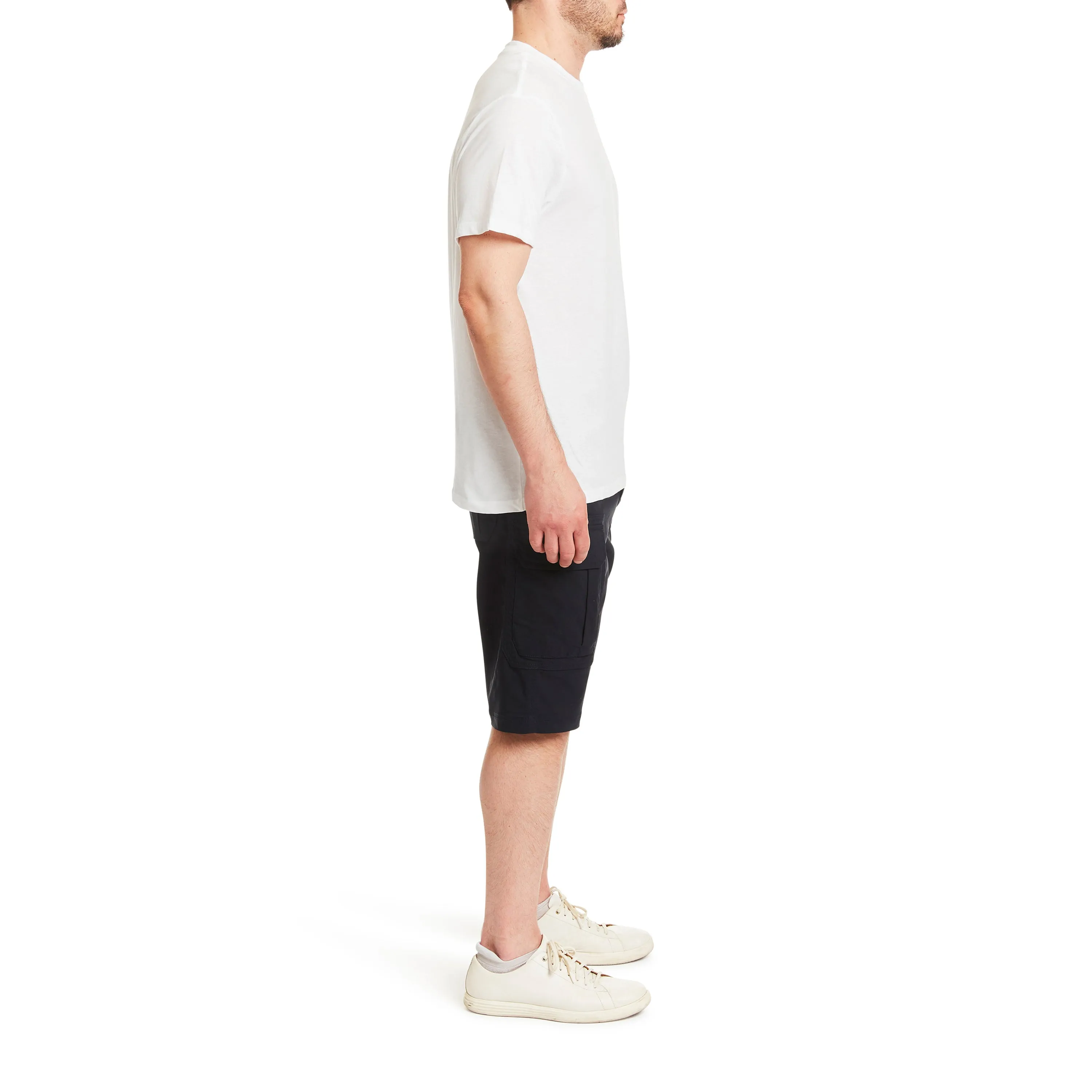 SMITH'S-STRETCH NYLON/SPANDEX BELTED CARGO SHORT