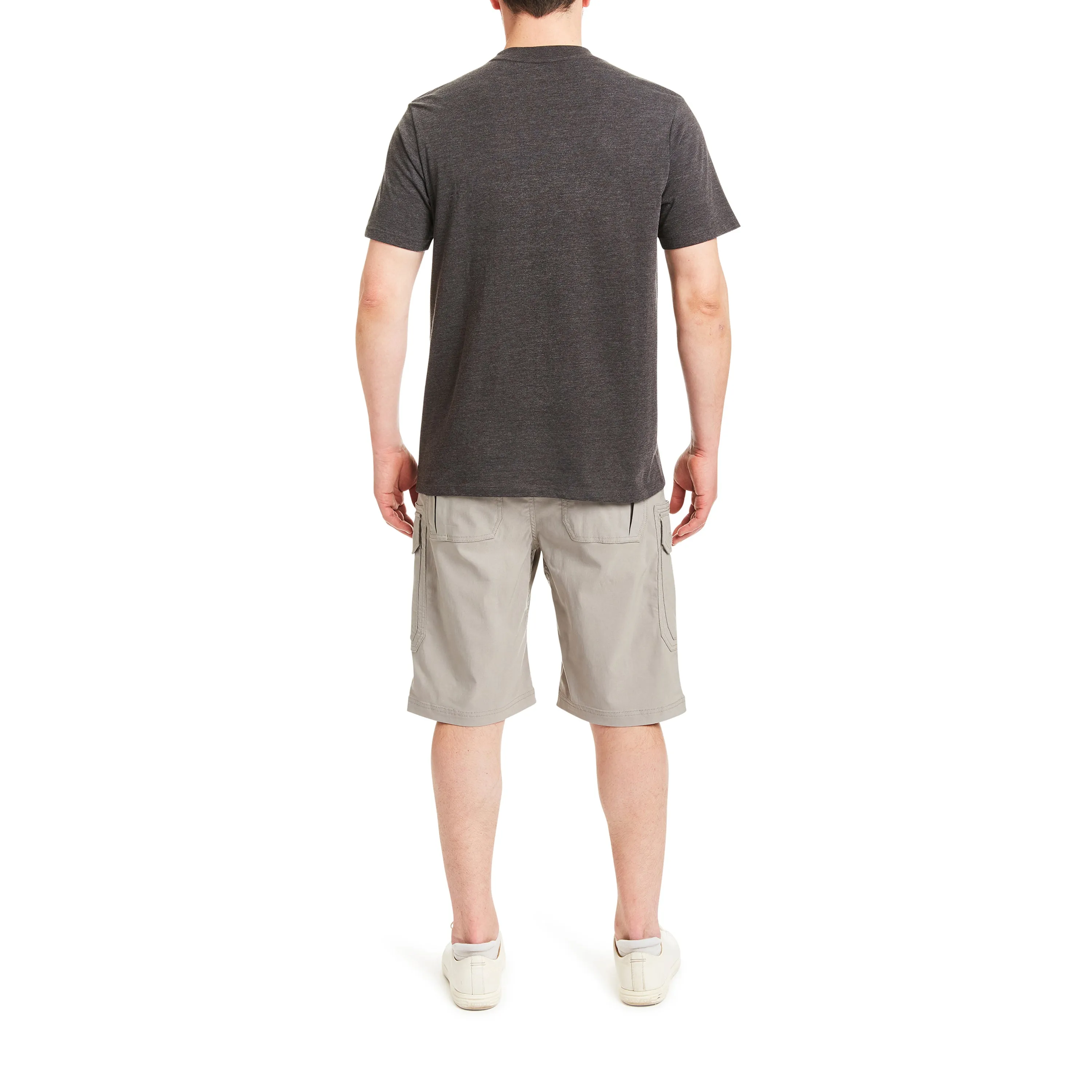 SMITH'S-STRETCH NYLON/SPANDEX BELTED CARGO SHORT