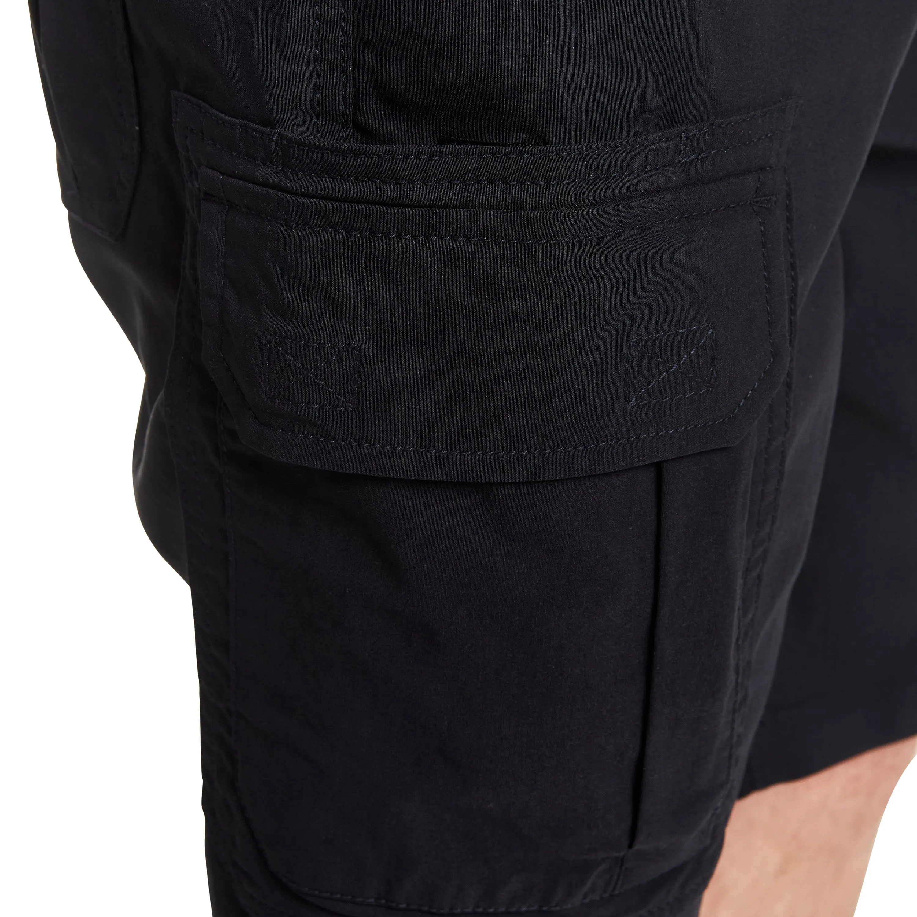 SMITH'S-STRETCH NYLON/SPANDEX BELTED CARGO SHORT