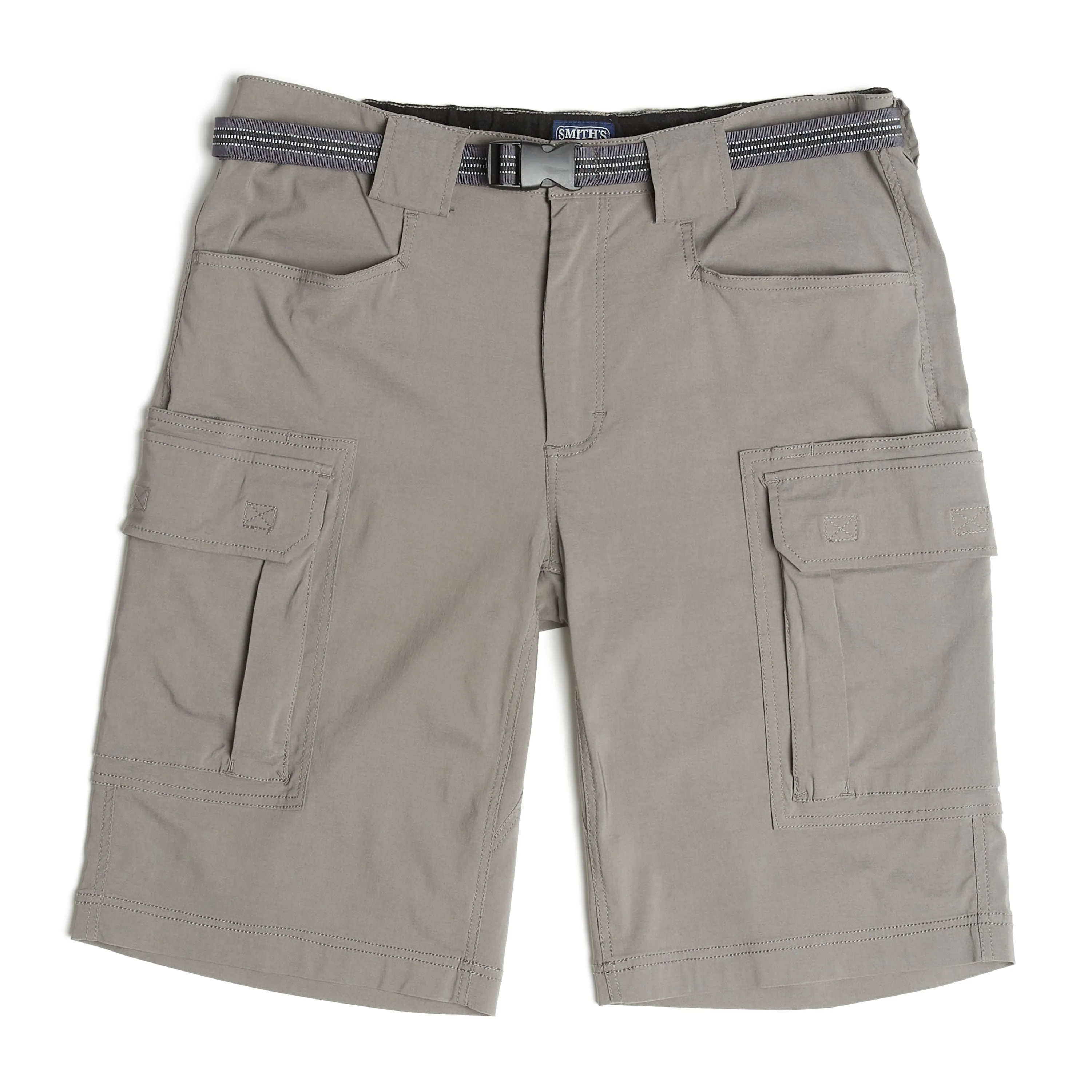 SMITH'S-STRETCH NYLON/SPANDEX BELTED CARGO SHORT