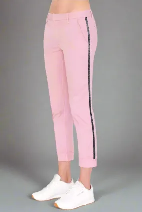 Sundry Glitter Stripe Roll Up Chino Trousers
