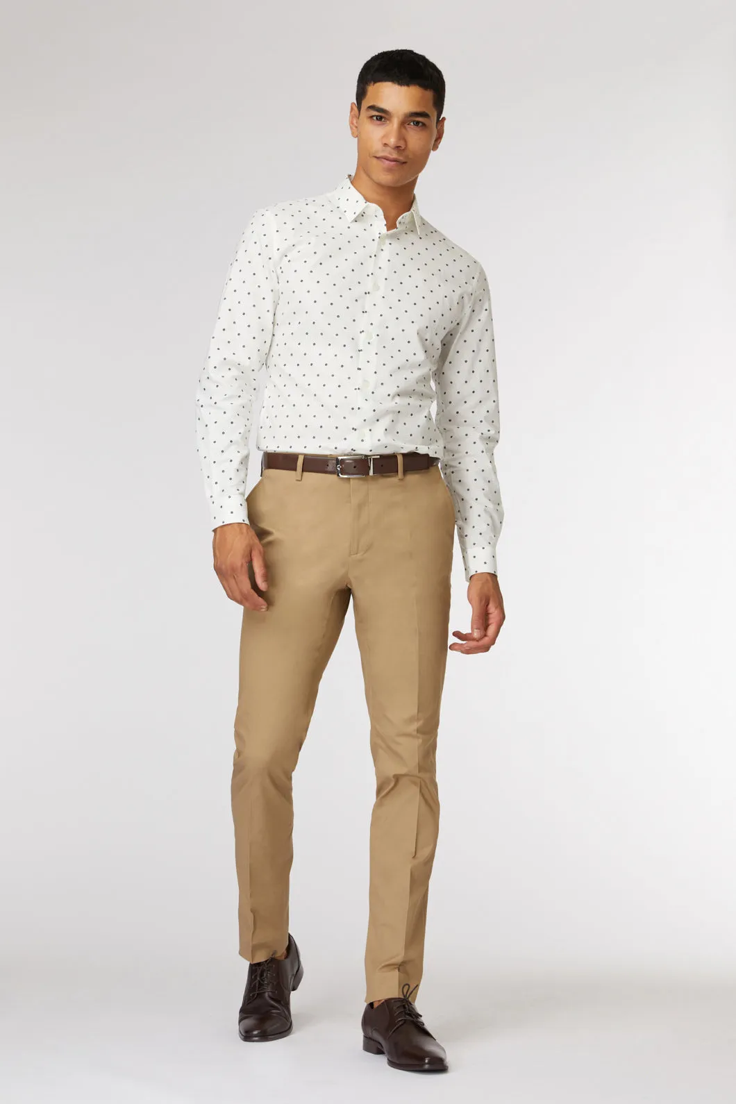 Taupe Semi-Slim Dress Chino